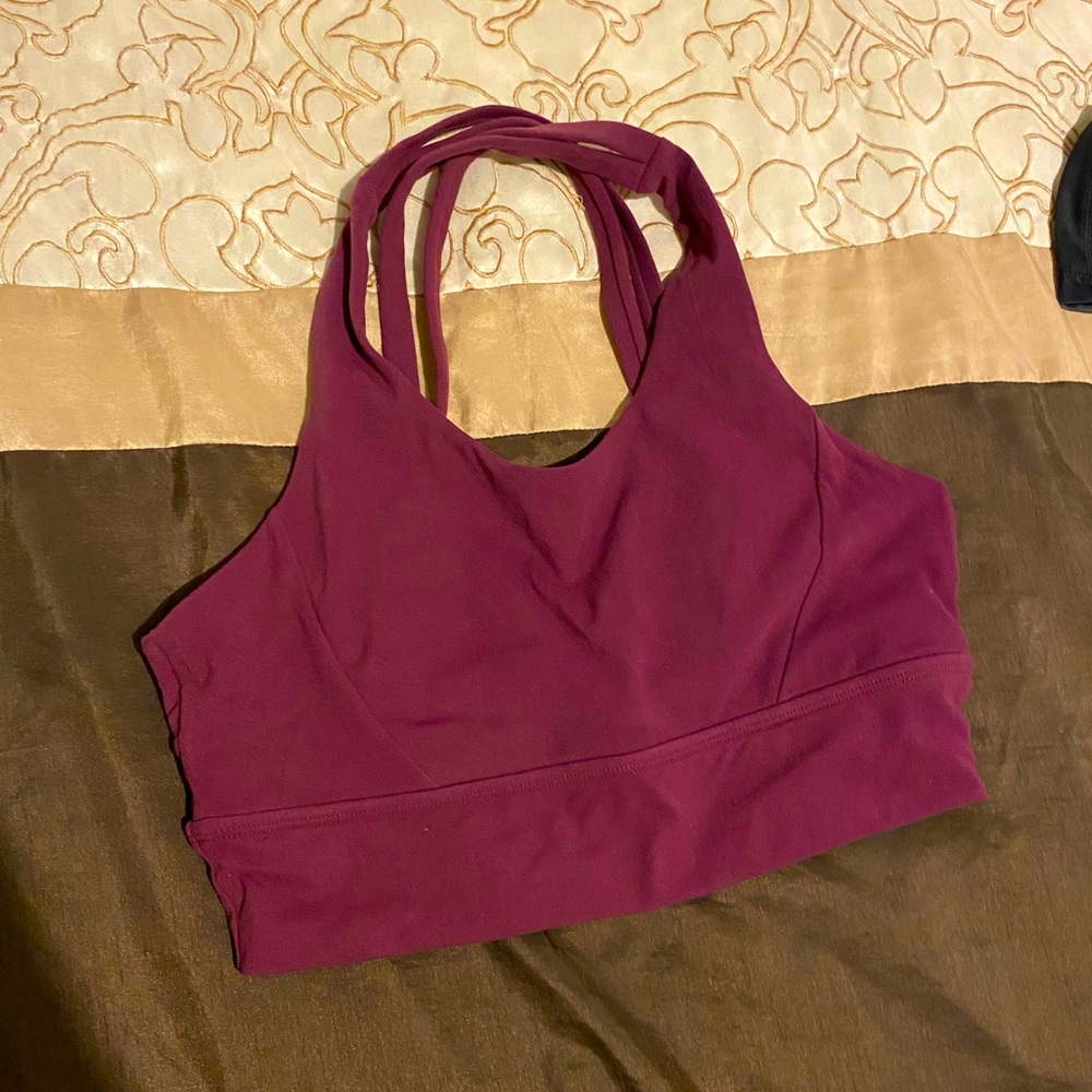 buffbunny rosa sports bra size medium, never worn